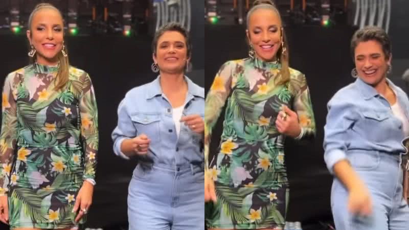 Sandra Annenberg impressiona ao dançar com Ivete Sangalo - Reprodução/Instagram