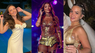 Larissa Manoela, Ludmilla e Mel Maia na virada de ano - Reprodução/Instagram e Webert Belicio/Agnews