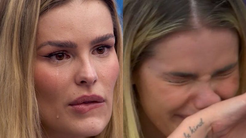 Yasmin Brunet cai no choro com ida ao primeiro paredão do BBB24 - Reprodução/Globo/Twitter