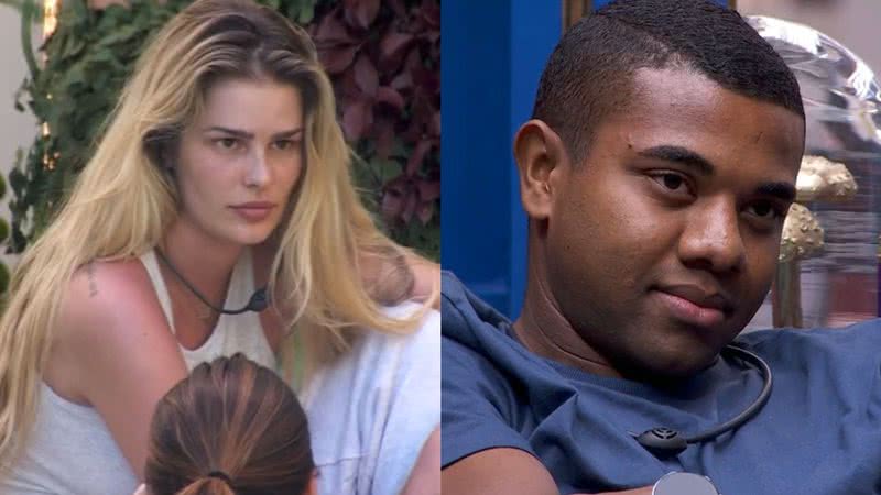 Não gostou! Após decidir cortar laços com Davi no BBB 24, Yasmin Brunet revelou que 'não bate' mais com o brother - Reprodução / TV Globo