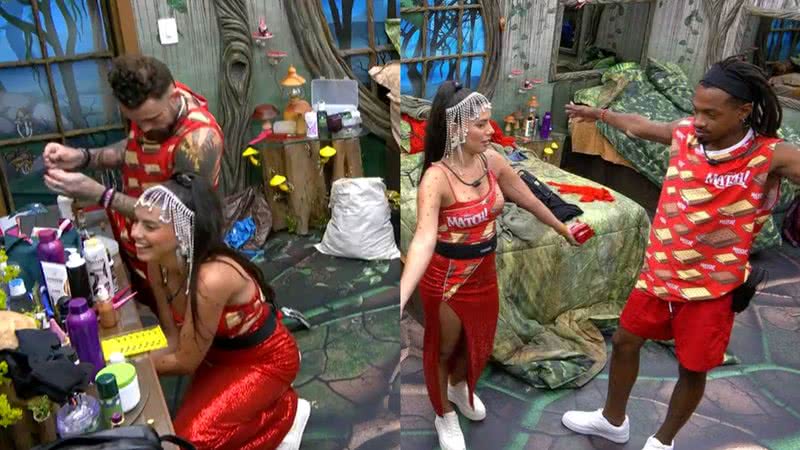 Antes de mais uma noite de festa no BBB 24, alguns brothers receberam um alerta de Boninho e caíram na risada - Reprodução / TV Globo