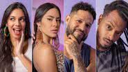 Montagem de fotos de Alane, Isabelle, Juninho e Luigi, emparedados da semana do BBB 24 - Foto: Reprodução/Globo