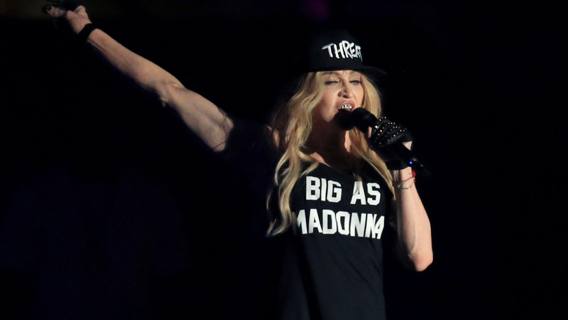 Diferentes momentos da trajetória de Madonna são relembrados na nova turnê da cantora - Foto: Getty Images