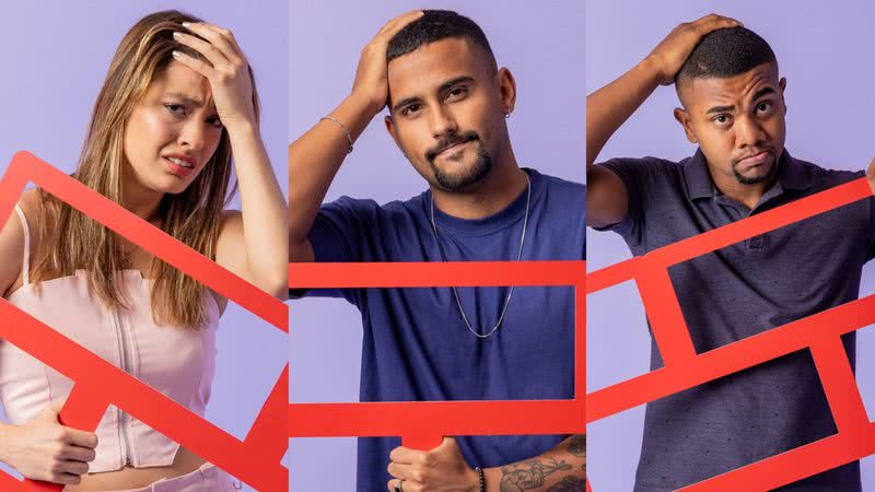 O terceiro paredão do BBB 24 foi formado por Beatriz, Lucas Pizane e Davi. Saiba como foi a votação da noite de domingo, 14 - Reprodução / TV Globo