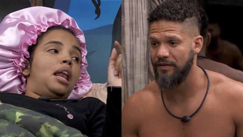 Giovanna Pitel e Juninho conversam sobre jogo no BBB 24 - Foto: Reprodução / TV Globo