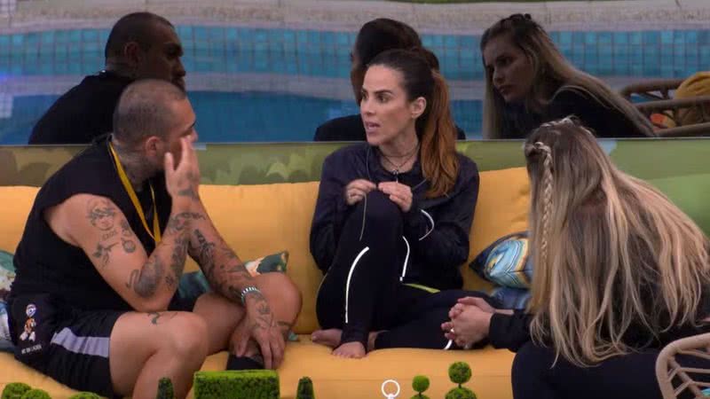 Wanessa Camargo conversa com MC Bin Laden e Yasmin Brunet no BBB 24 - Foto: Reprodução / TV Globo