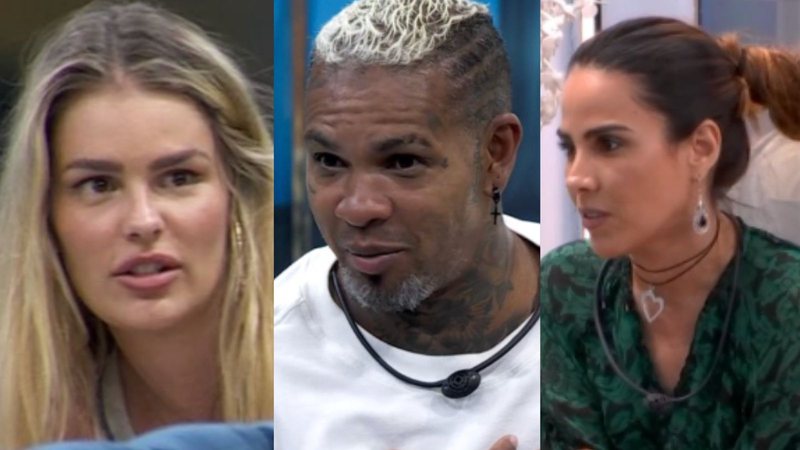 Rodriguinho conversa com Yasmin Brunet e Wanessa Camargo - Reprodução/Globo