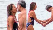 Marido de Andréa Beltrão faz rara aparição com a atriz em praia - Fotos: Dan Delmiro / Agnews