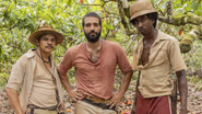 Adanilo, Humberto Carrão e Evaldo Macarrão em Renascer - Foto: Fabio Rocha/Globo