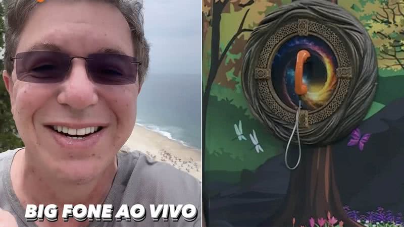 Boninho dá spoiler do Big Fone - Foto: Reprodução / Instagram e Globo