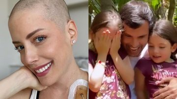 Fabiana Justus celebra reação das gêmeas após raspar o cabelo - Reprodução/Instagram