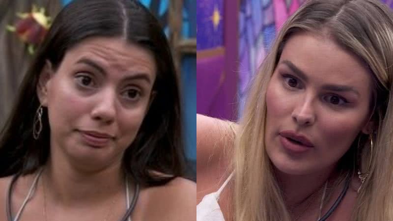 Fernanda alfineta Yasmin Brunet - Reprodução/Globo