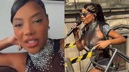 Ludmilla explica o que aconteceu após encerrar bloco mais cedo - Reprodução/Instagram