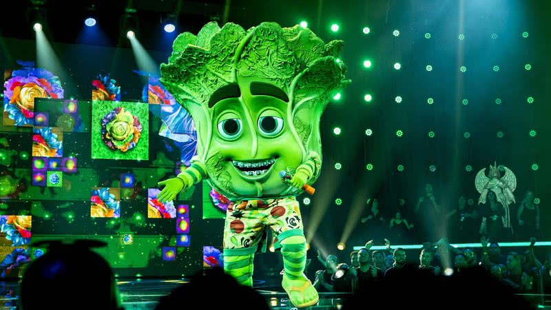 Pé de Alface no programa The Masked Singer Brasil - Foto: Globo/ Maurício Fidalgo