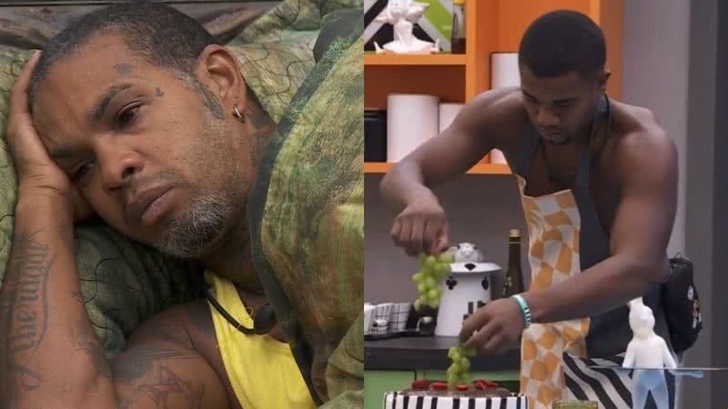 Davi preparou um bolo surpresa para Rodriguinho no BBB 24 - Foto: Reprodução / TV Globo