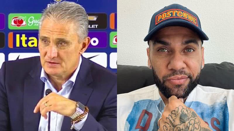 Tite e Daniel Alves - Foto: Reprodução / Instagram