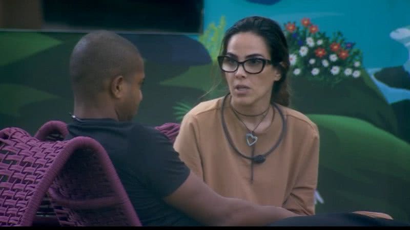 Wanessa e Davi conversam na casa do BBB 24 - Reprodução/Globo