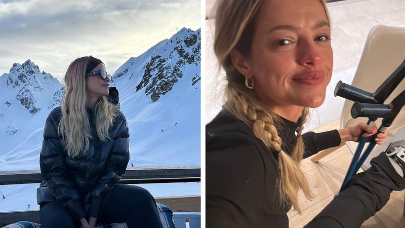 Agatha Moreira quebra o pé enquanto aproveitava férias em Courchevel - Reprodução/Instagram