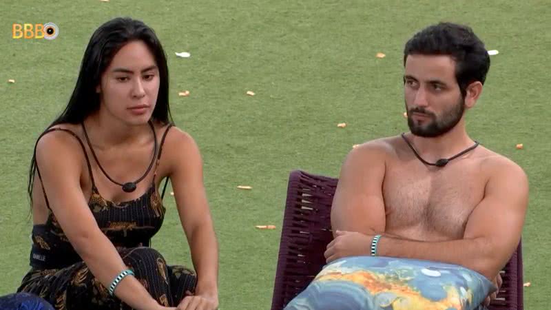 Isabelle e Matteus no BBB 24 - Foto: Reprodução / TV Globo