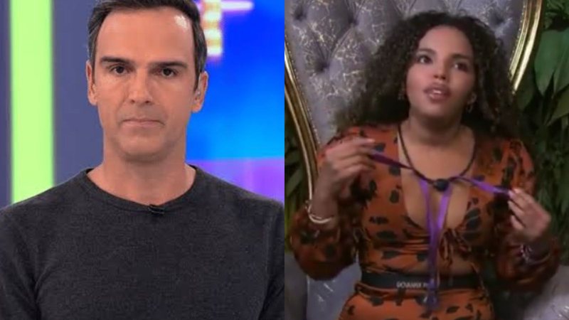 Pitel recebe alerta de Tadeu Schmidt sobre regra do BBB 24 - Reprodução/Globo