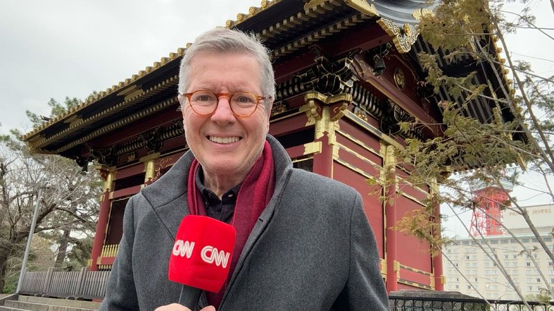 Marcio Gomes no Japão durante série especial para CNN Brasil - Divulgação/CNN Brasil