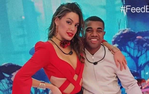 Beatriz e Davi durante ação no BBB 24 - Reprodução/TV Globo