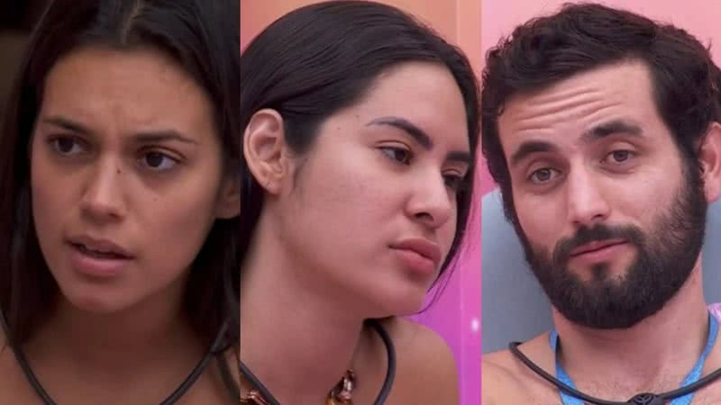 Alane, Isabelle e Matteus estão no último paredão do BBB 24 - Foto: Reprodução/Globo