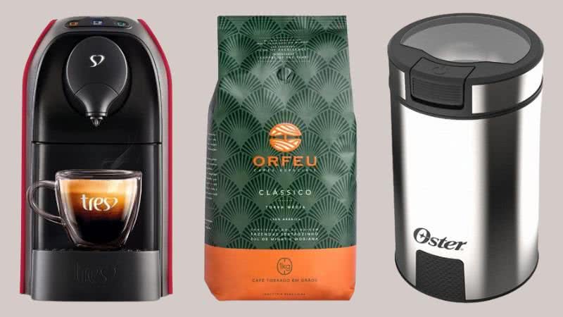 Cafeteira, cápsulas, moedor e mais itens para a hora do seu café! - Reprodução/Amazon