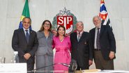 Secretário Roberto de Lucena, Christiana Beni, deputada Professora Bebel, Mário Carlos Beni e José Ernesto Beni Bologna - Foto: Divulgação