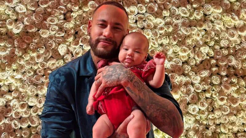 Neymar Jr. e sua filha, Mavie - Foto: Reprodução / Instagram