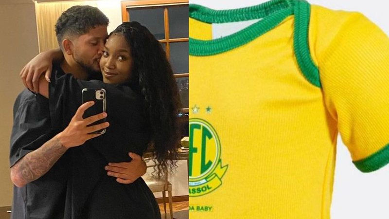 Yuri Lima mostra primeiro uniforme do filho com Iza - Reprodução/Instagram/Mirassol