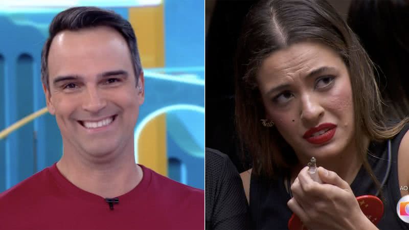 Tadeu Schmidt e Beatriz - Foto: Reprodução / Globo