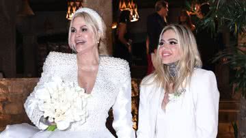 Monique Evans e Cacá Werneck durante seu casamento - Foto: AgNews