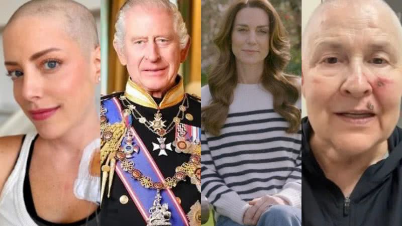 Fabiana Justus, Rei Charles III, Kate Middleton e Monja Coen - Reprodução/Instagram e Divulgação