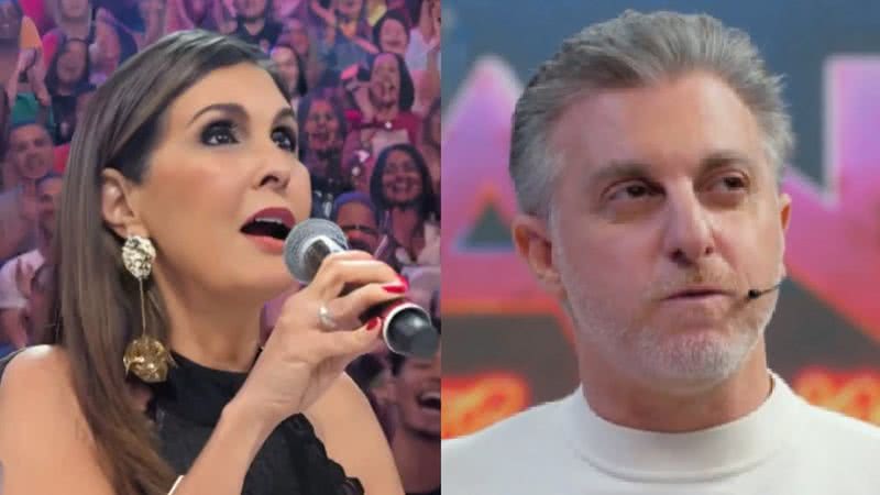 Fátima Bernardes e Luciano Huck no Domingão com Huck - Foto: Reprodução/Globo