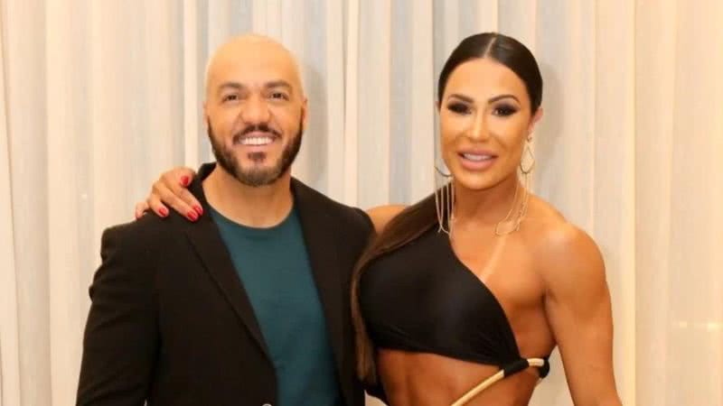 O cantor Belo e a musa fitness Gracyanne Barbosa - Foto: Reprodução/Instagram @graoficial