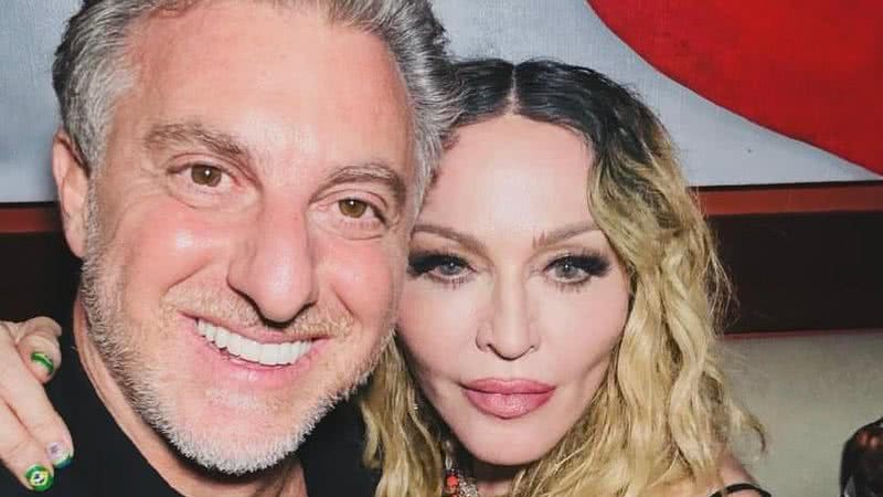 Luciano Huck com Madonna - Foto: Reprodução / Instagram