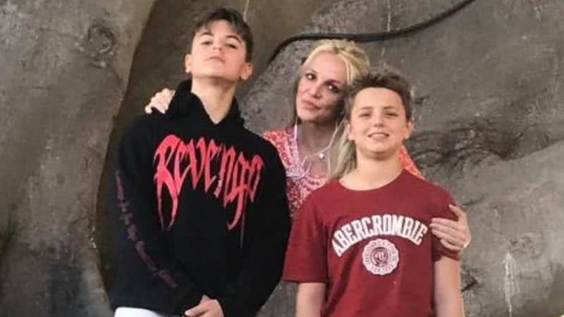 Britney Spears com seus filhos, Sean e Jayden Federline - Foto: Reprodução / Instagram