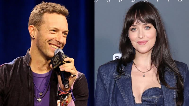 Chris Martin e Dakota Johnson - Getty Images