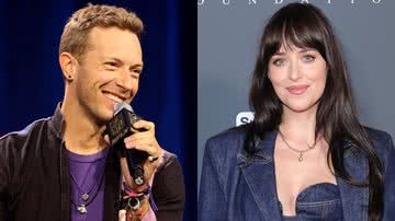 Chris Martin e Dakota Johnson - Getty Images