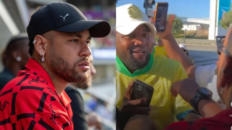 Neymar Jr. surpreende vendedor ambulante com atitude - Reprodução/Instagram/Portal Leo Dias