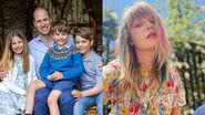 Montagem Príncipe William com os filhos e Taylor Swift - Foto: Reprodução/Instagram