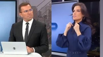 Sabina Simonato e Rodrigo Bocardi protagonizam climão ao vivo - Reprodução/Globo/Instagram