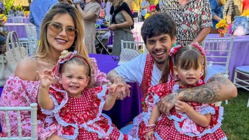 Virginia, Zé Felipe, Maria Alice e Maria Flor - Foto: Reprodução/Instagram