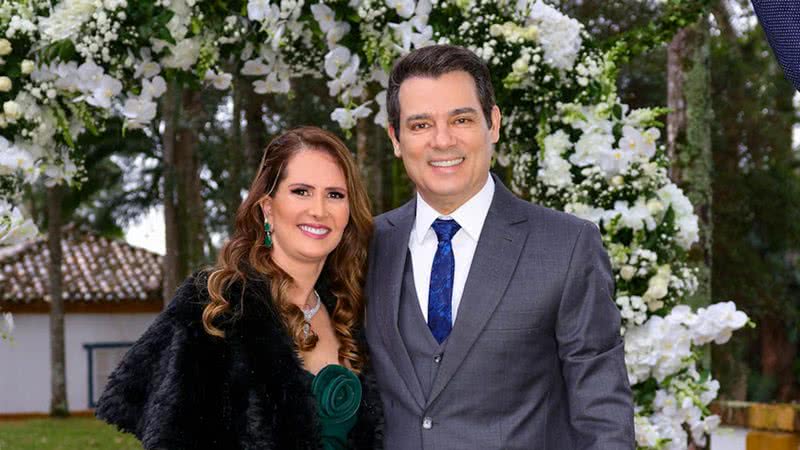 Celso Portiolli e a esposa - Foto: Brazil News