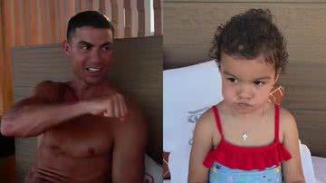 Cristiano Ronaldo com a filha - Reprodução/Instagram