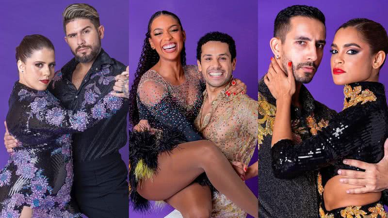 Amaury Lorenzo, Lucy Alves e Tati Machado, finalistas da Dança dos Famosos - Foto: Reprodução/TV Globo