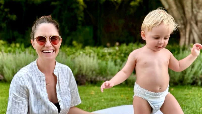 Fernanda Vasconcellos e o filho Romeu - Foto: Reprodução/Instagram