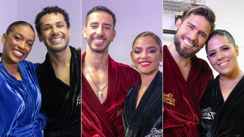 Montagem de fotos dos finalistas da Dança dos Famosos - Foto: Reprodução/Globo