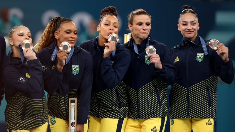 Equipe da ginástica artística na Olimpíada de Paris - Foto: Getty Images